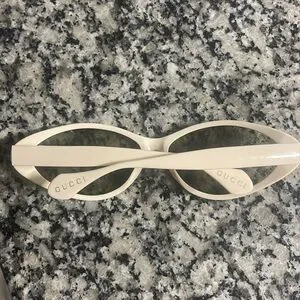 Gucci | Accessories | Gucci Womens Cream Sporty Polarized 